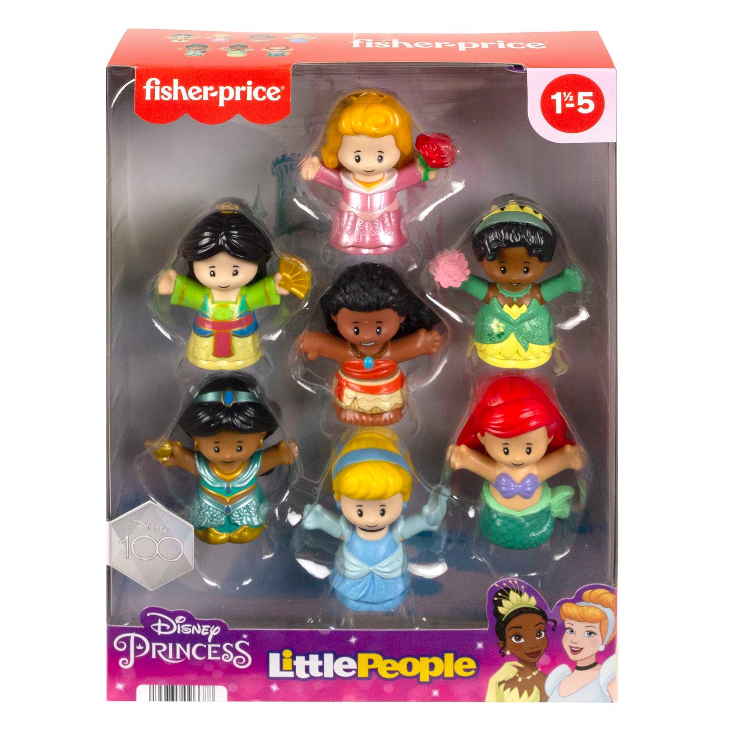 Little People Disney Princesa Juguete para Beb¨¦s Paquete de 7 Figuras de Princesas