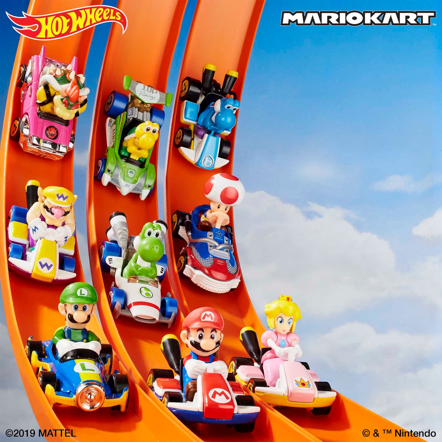 Hot Wheels Mario Kart Veh¨ªculo de Juguete Wario Est¨¢ndar Kart