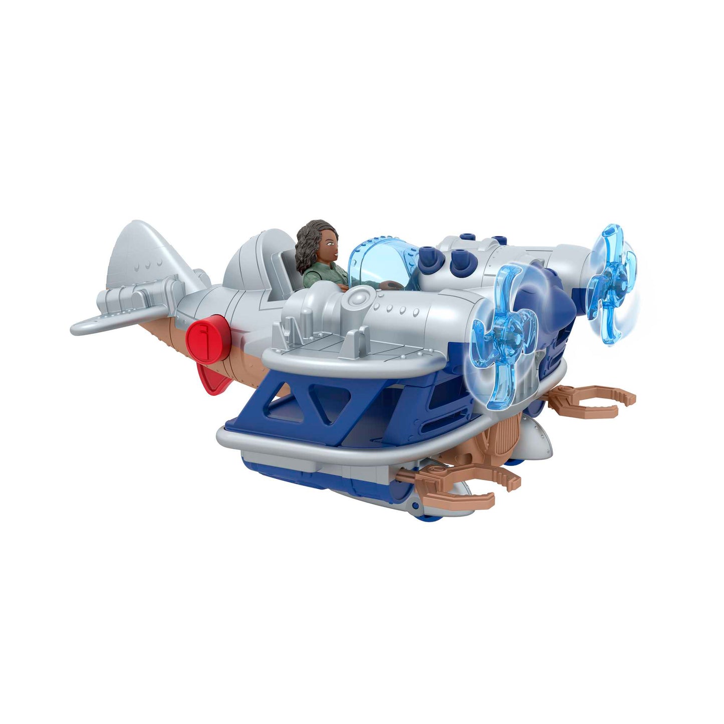 Imaginext-Jurassic World-Kayla et Son Avion-Coffret 4¨¦l¨¦ments